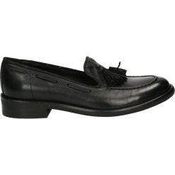 Mokasyny - GLOBAL04 P NE. Brązowe mokasyny damskie marki Venezia, ze skóry. Za 379,00 zł.