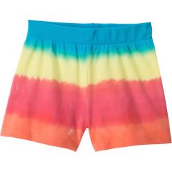 Szorty "dip dye" bonprix błękit laguny - jasna limonka -łososiowo-jasnoróżowy. Niebieskie spodenki dziewczęce marki bonprix. Za 34,99 zł.