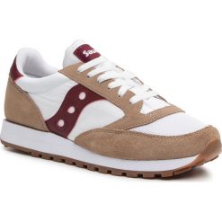 Sneakersy SAUCONY - Jazz Original S70368-11 Tan/Wht/Wine. Pomarańczowe sneakersy męskie Saucony, bez wzorów, z zamszu, bez zapięcia. Za 349,00 zł.