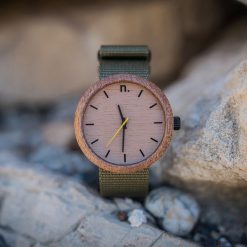 Zegarki męskie: Drewniany zegarek męski new hoop 43 mm n041