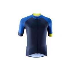 Koszulka krótki rękaw na rower XC 100. Niebieskie odzież rowerowa męska marki ROCKRIDER, xl, rowerowe. Za 169,99 zł.