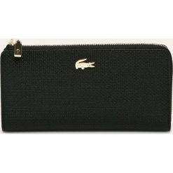 Lacoste - Portfel skórzany. Czarne portfele damskie Lacoste, bez wzorów, ze skóry. Za 559,90 zł.