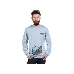 BLUE FISH by NRK męska grey. Szare bluzy męskie Slogan ubrania ekologiczne, etyczne i wegańskie, s, z nadrukiem, z bawełny, bez kołnierzyka, bez rękawów, bez kaptura. Za 289,00 zł.