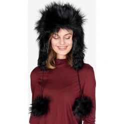 TWINSET Futrzana czapka Czarny. Czarne czapki damskie Twinset, bez wzorów, z poliesteru. Za 590,95 zł.