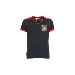 T-shirty z krótkim rękawem Yurban CRAIG. Niebieskie t-shirty męskie marki Yurban, s, bez wzorów, bez kołnierzyka, krótkie. Za 87,20 zł.
