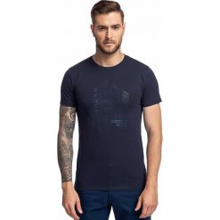 T-shirt BIAGIO TSGS000072. Niebieskie t-shirty męskie Giacomo Conti, m, z nadrukiem, z bawełny, bez kołnierzyka. Za 99,00 zł.
