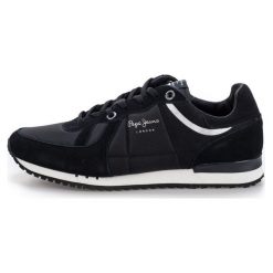 Pepe Jeans Męskie Tenisówki Tenisky Pms30484_Aw18 45 Czarny. Czarne trampki męskie marki Pepe Jeans, z jeansu. W wyprzedaży za 289,00 zł.
