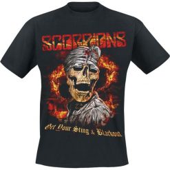 Scorpions Get Your Sting T-Shirt czarny. Białe t-shirty męskie marki KALENJI, m, z elastanu, z dekoltem na plecach. Za 74,90 zł.