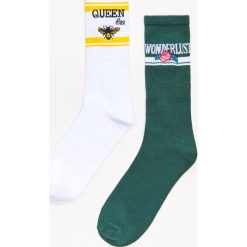 Długie skarpety 2 pack - Czarny. Czarne skarpetki damskie Cropp. Za 29,99 zł.