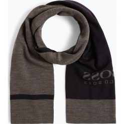 BOSS Casual - Szalik męski – Ciny, niebieski. Niebieskie szaliki męskie marki BOSS Casual, z napisami. Za 299,95 zł.