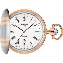 RABAT ZEGAREK TISSOT Savonnette Quartz T862.410.29.013.00. Białe zegarki męskie marki TISSOT, z mosiądzu. W wyprzedaży za 1073,60 zł.