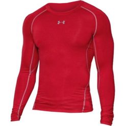 Under Armour Koszulka męska HeatGear Compression Longsleeve czerwona r. XL (1257471-600). Czerwone odzież termoaktywna męska marki Under Armour, m. Za 120,63 zł.