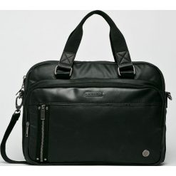 Medicine - Torba Retro Racer. Czarne torby męskie skórzane marki MEDICINE, w paski, z bawełny, retro, na ramię, małe. Za 159,90 zł.