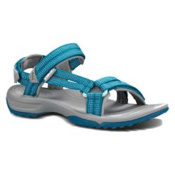 Teva Sandały Damskie Terra Fi Lite City Lights Blue 38.0. Niebieskie sandały damskie Teva, bez wzorów, sportowe, z otwartym noskiem, bez obcasa, bez zapięcia, trekkingowe. W wyprzedaży za 319,00 zł.