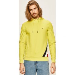 Tommy Hilfiger - Bluza. Niebieskie bluzy męskie TOMMY HILFIGER, s, bez wzorów, z bawełny, z kapturem, bez rękawów, z kapturem. Za 539,90 zł.