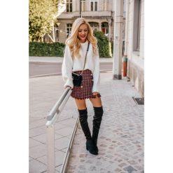 Spódniczka COCO. Spódniczki damskie Divinostyle, na zimę, s, bez wzorów, z poliesteru, eleganckie, z podwyższonym stanem. Za 119,00 zł.