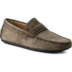 Mokasyny BOSS - Dandy 50383603 10206532 01 Beige/Khaki 250. Brązowe mokasyny męskie Boss, z materiału. W wyprzedaży za 439,00 zł.