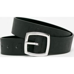 Trussardi Jeans - Pasek skórzany. Czarne paski męskie Trussardi Jeans, w paski, z jeansu. W wyprzedaży za 219,90 zł.