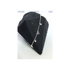 Naszyjniki damskie: SREBRNY POZŁACANY NASZYJNIK CHOKER TRÓJKĄTY I CYRKONIE 925