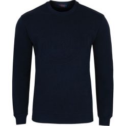 Bluza Trussardi Jeans. Czarne bluzy męskie xl, bez wzorów, z jeansu, z włoskim kołnierzykiem, bez rękawów, bez kaptura. Za 519,00 zł.