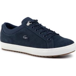 Sneakersy LACOSTE - Straight Set Insulate 319 1 7-38CMA0061J18 Nvy/Off White. Niebieskie sneakersy męskie Lacoste, na co dzień, bez wzorów, ze skóry, eleganckie, bez zapięcia. Za 499,00 zł.