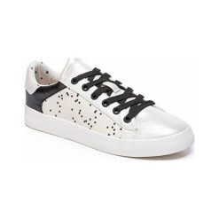 Sneakersy w kolorze srebrnym. Szare sneakersy damskie Melissa, Pepe Jeans, z materiału. W wyprzedaży za 129,95 zł.