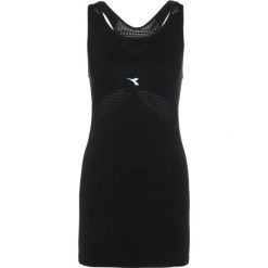 Diadora SEAMLESS TANK Koszulka sportowa black. Czarne t-shirty damskie Diadora, s, z materiału. Za 129,00 zł.