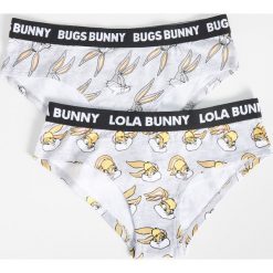 Majtki z nadrukiem Bugs bunny - Jasny szar. Szare majtki damskie marki Sinsay, s. Za 24,99 zł.