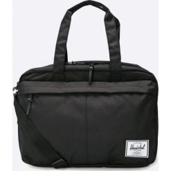 Herschel - Torba. Czarne torby na laptopa marki Herschel, w paski, z poliesteru, casualowe. W wyprzedaży za 179,90 zł.
