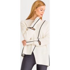 SWETER pinko BARBO. Białe swetry damskie Pinko, m, bez wzorów, biznesowe, bez rękawów, bez kaptura. Za 1255,20 zł.