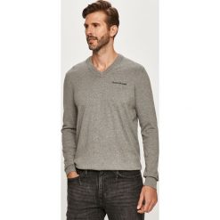 Calvin Klein Jeans - Sweter. Czarne swetry męskie Calvin Klein Jeans, s, z aplikacjami, z elastanu, bez kołnierzyka, bez kaptura. Za 359,90 zł.