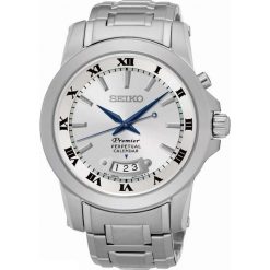 Zegarki męskie: Zegarek męski Seiko Premier SNQ145P1