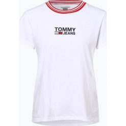Tommy Jeans - T-shirt damski, czarny. Czarne t-shirty damskie marki Tommy Jeans, s, w paski, z jeansu, retro, bez kołnierzyka. Za 179,95 zł.