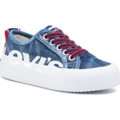 Tenisówki LEVI'S - VBET0011T Blue Denim 0740. Niebieskie trampki chłopięce bez wzorów, z materiału, bez zapięcia. Za 199,00 zł.