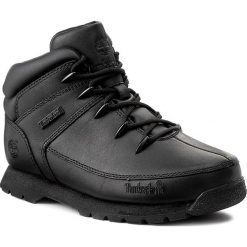 Trekkingi TIMBERLAND - Euro Sprint A13KB Black. Czarne śniegowce chłopięce Timberland, na sznurówki. W wyprzedaży za 289,00 zł.