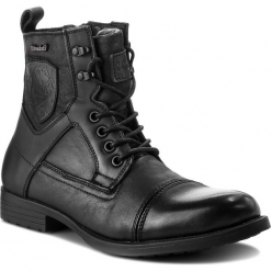 Kozaki KAZAR - Tadeu 15427-27-00 Black. Czarne botki męskie Kazar, z materiału, na zamek. Za 549,00 zł.