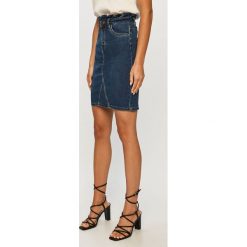 Answear - Spódnica jeansowa Answear :Lab. Niebieskie spódniczki damskie ANSWEAR, na co dzień, s, bez wzorów, z elastanu, casualowe, mini, proste. Za 119,90 zł.