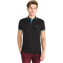 BOSS Paul Polo Koszulka Czarny. Czarne podkoszulki męskie Boss, l, z nadrukiem, z elastanu, polo, bez rękawów. Za 402,95 zł.