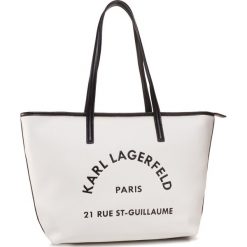 Torebka KARL LAGERFELD - 205W3084 White. Białe torebki klasyczne damskie KARL LAGERFELD, bez wzorów, ze skóry, bez dodatków. Za 1429,00 zł.