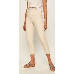 Answear - Jeansy. Białe jeansy damskie ANSWEAR, s, z podwyższonym stanem. Za 149,90 zł.