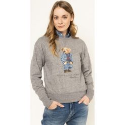 Bluza Polo Ralph Lauren Bear 211785568. Szare bluzy damskie Polo Ralph Lauren, m, bez wzorów, z bawełny, bez rękawów, bez kaptura. W wyprzedaży za 519,00 zł.