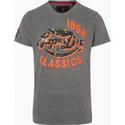 Superdry - T-shirt męski, szary. Szare t-shirty męskie marki Superdry, s, bez wzorów, z materiału, bez kołnierzyka. Za 79,95 zł.