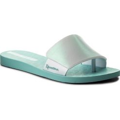 Japonki IPANEMA - Livia II Fem 26177 Green/White 20338. Niebieskie klapki damskie marki Ipanema, bez wzorów, z tworzywa sztucznego, bez obcasa. Za 109,99 zł.