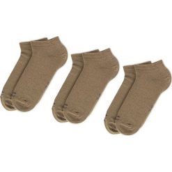 Zestaw 3 par niskich skarpet unisex CAMEL ACTIVE - 6595 Earth Brown 798. Brązowe skarpetki damskie Camel Active, bez wzorów, z elastanu. Za 39,00 zł.