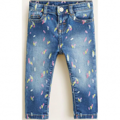 Mango Kids - Jeansy dziecięce Arien 80-104 cm. Niebieskie rurki dziewczęce Mango Kids, z bawełny. Za 79,90 zł.