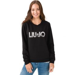 Liu Jo Bluza Czarny. Czarne bluzy damskie Liu Jo, m, z haftami, z elastanu, bez rękawów, bez kaptura. Za 471,95 zł.