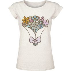 Bluzki damskie: Pusheen Bouquet Koszulka damska melanż kremowy