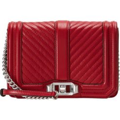 Torebki klasyczne damskie: Rebecca Minkoff CHEVRON QUILTED CROSSBODY Torba na ramię scarlet