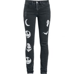 Miasteczko Halloween Patches Jeansy damskie czarny. Czarne jeansy damskie marki Miasteczko Halloween, z jeansu. Za 284,90 zł.