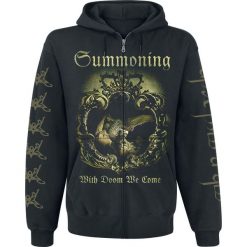 Bluzy męskie: Summoning With Doom We Come Bluza z kapturem rozpinana czarny